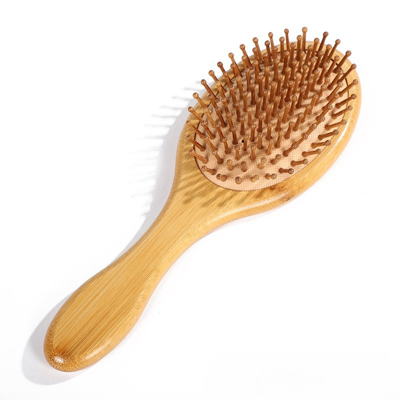 Bamboo Hair Brush - 1PC Bamboo Paddle Cushion Hair Brush