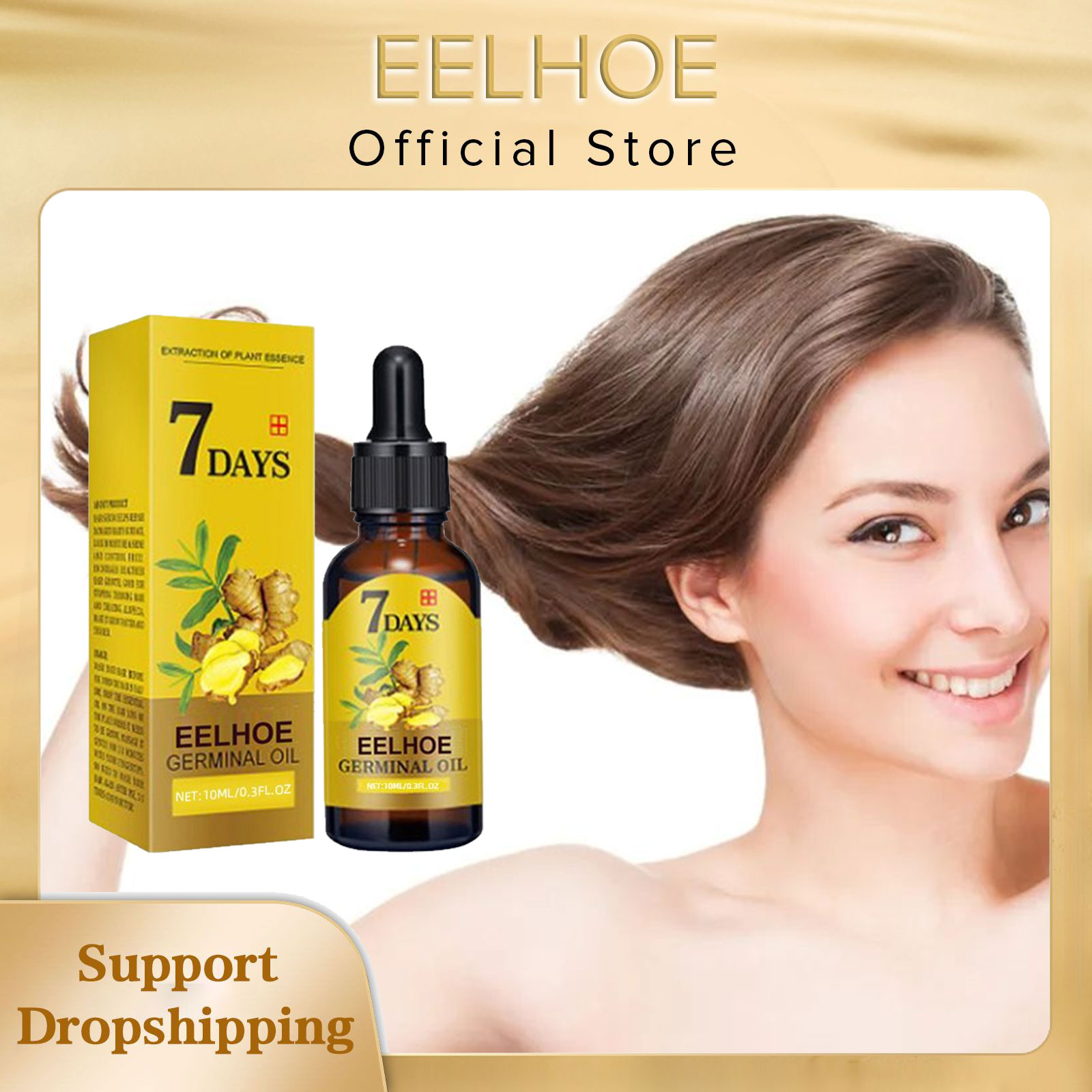 Hair Care Natural Products - EELHOE Ginger Hair Growth Oil |