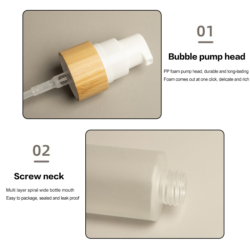Dry Shampoo Travel - 150ml Travel Bamboo Foam Pump Bottle