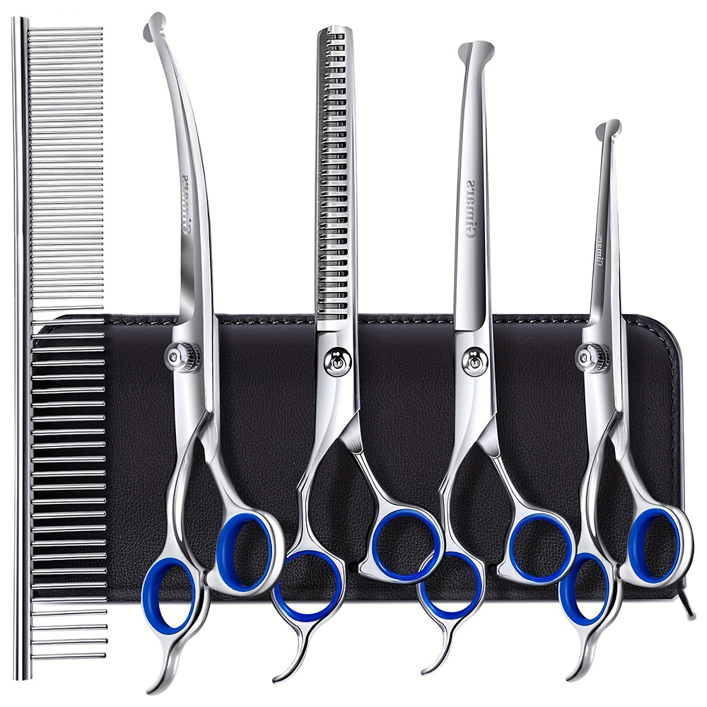 Hair Care Step - 7-in-1 Professional Dog Grooming Scissors Set