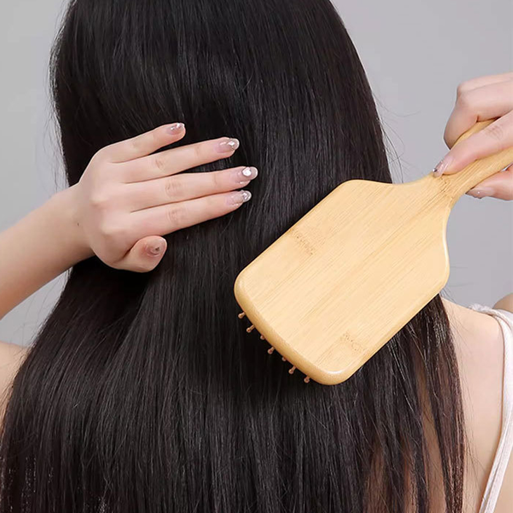 Personalize Custom Wood Air Cu - Bamboo Hair Brush 评论和价格