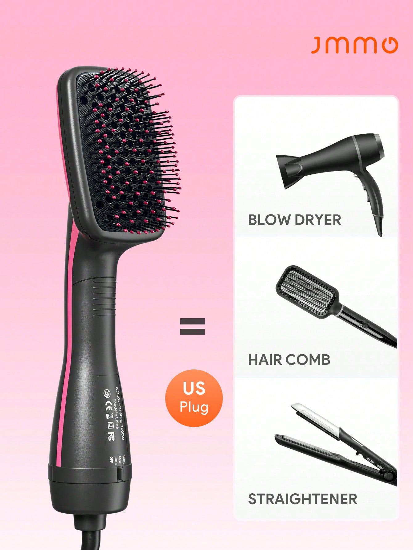 JMMO 3 In 1 Hot Air Brush With - Hair Care Step 评论和价格