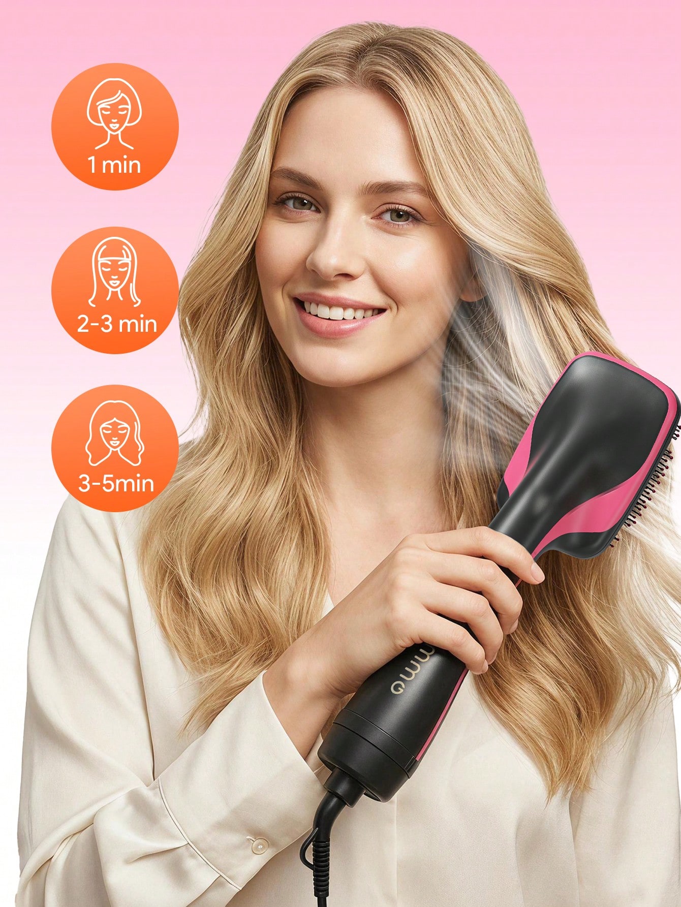 JMMO 3 In 1 Hot Air Brush With - Hair Care Step 评论和价格