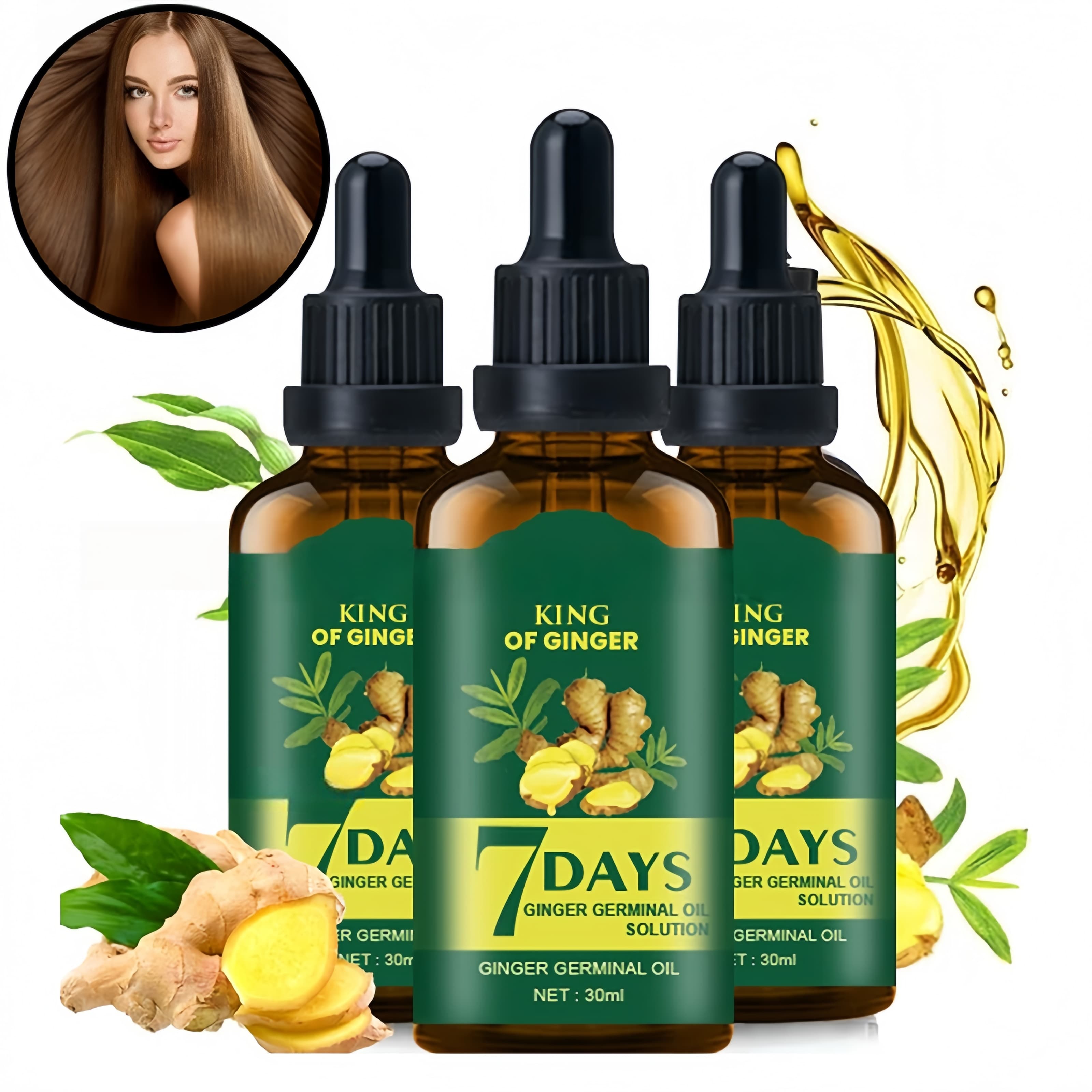 Hair Growth Oil Ginger Biotin  - Hair Care Natural Products 评论和价格