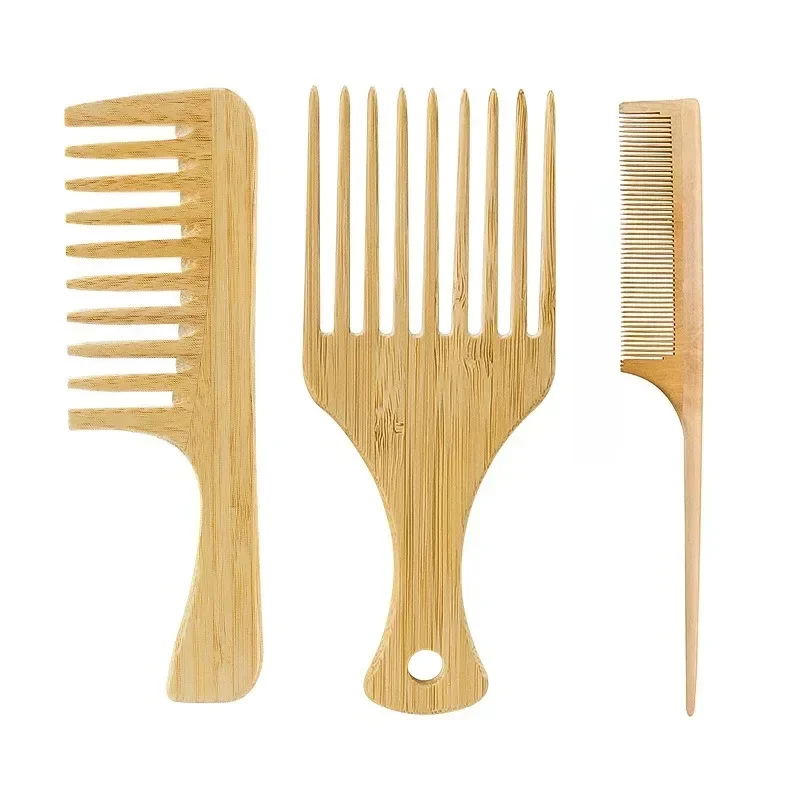 1Pcs Natural Bamboo Wooden Hai - Bamboo Hair Brush 评论和价格