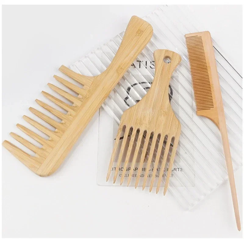 1Pcs Natural Bamboo Wooden Hai - Bamboo Hair Brush 评论和价格