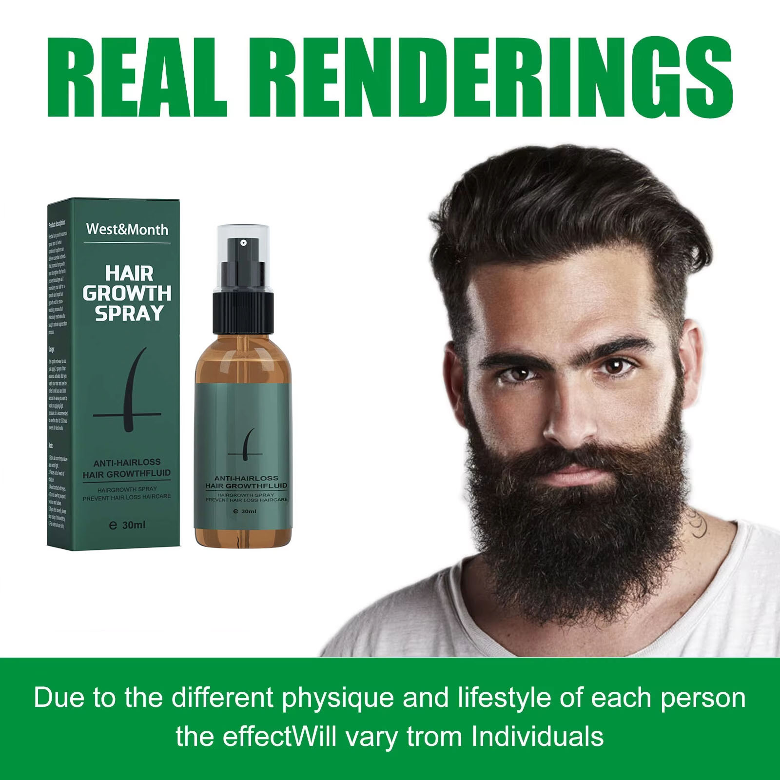 Natural Men Beard Growth Rolle - Hair Care Essential Oil Atomizing 评论和价格