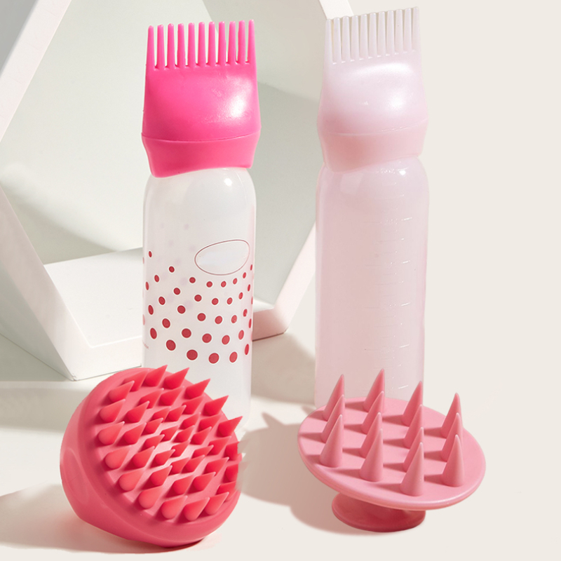2pcs/set Silicone shampoo bott - Hair Care Brand 评论和价格