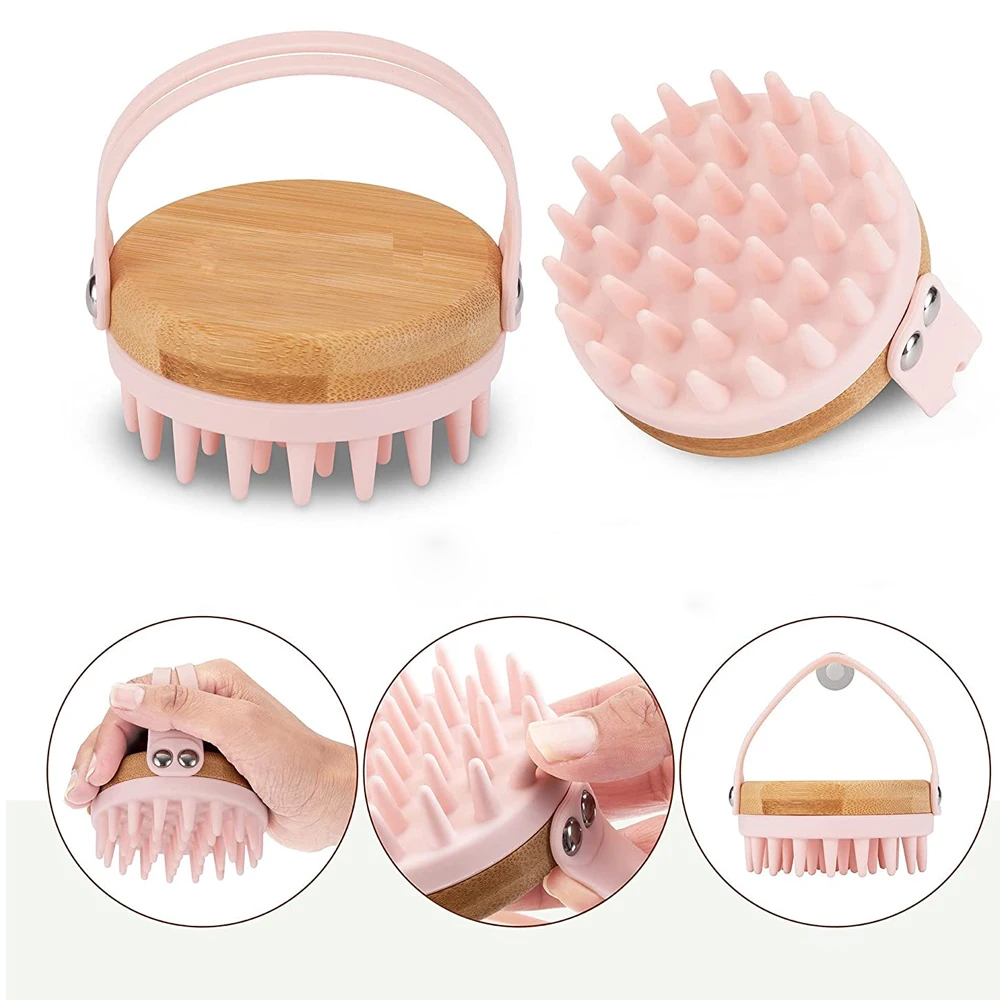 New Scalp Massager Shampoo Bru - Bamboo Hair Brush 评论和价格