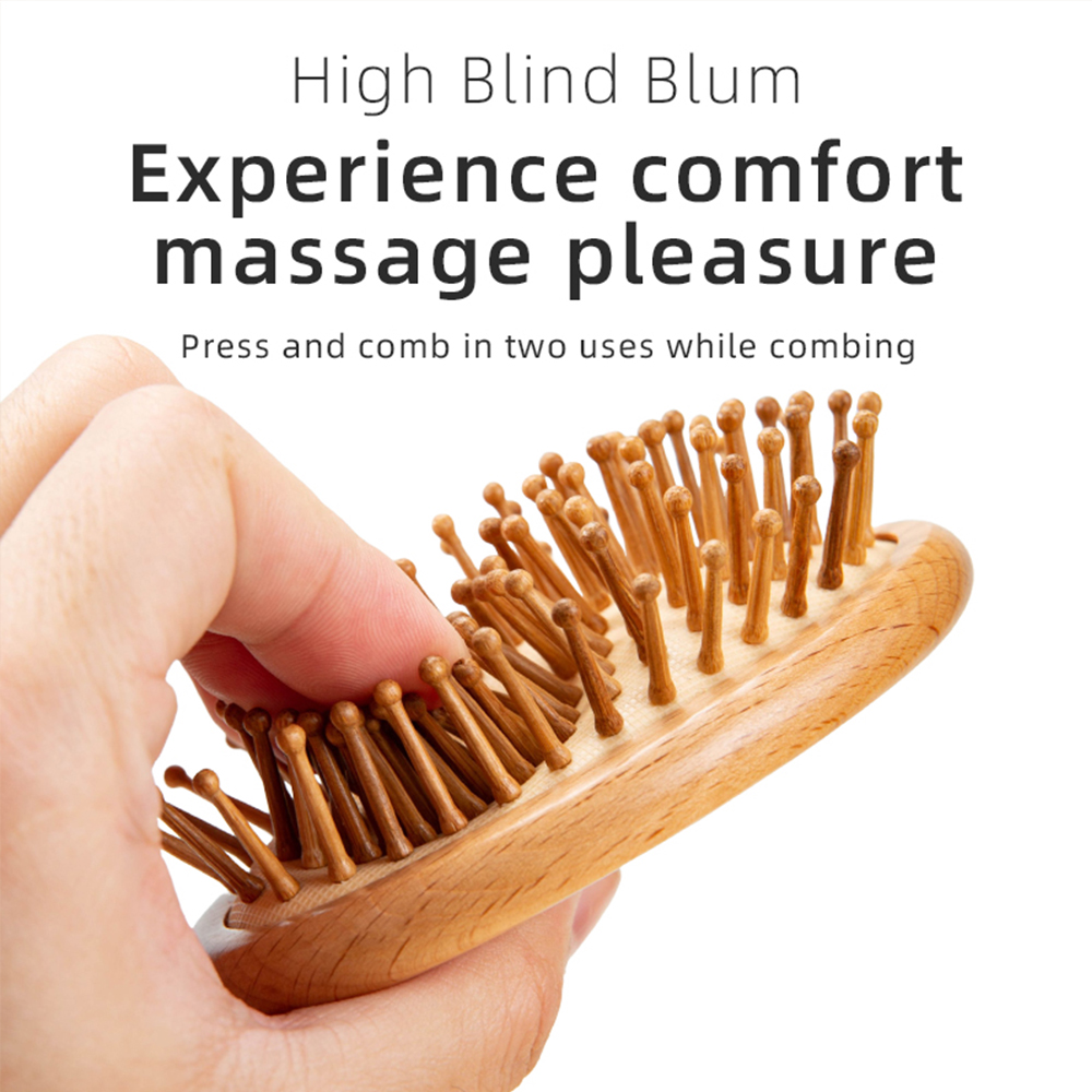 1pcs/2pcs Wood Comb Profession - Bamboo Hair Brush 评论和价格