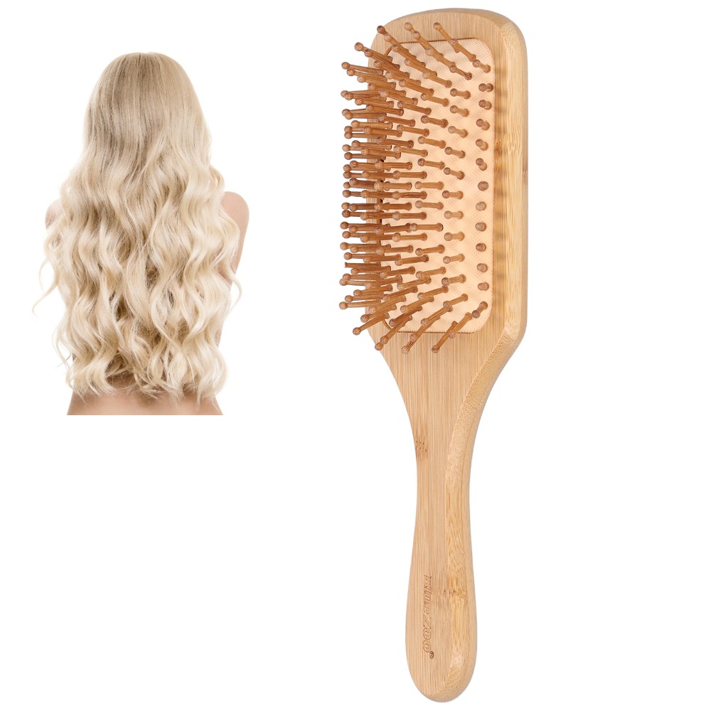 Gentle Bamboo Hairbrush Bamboo - Bamboo Hair Brush 评论和价格