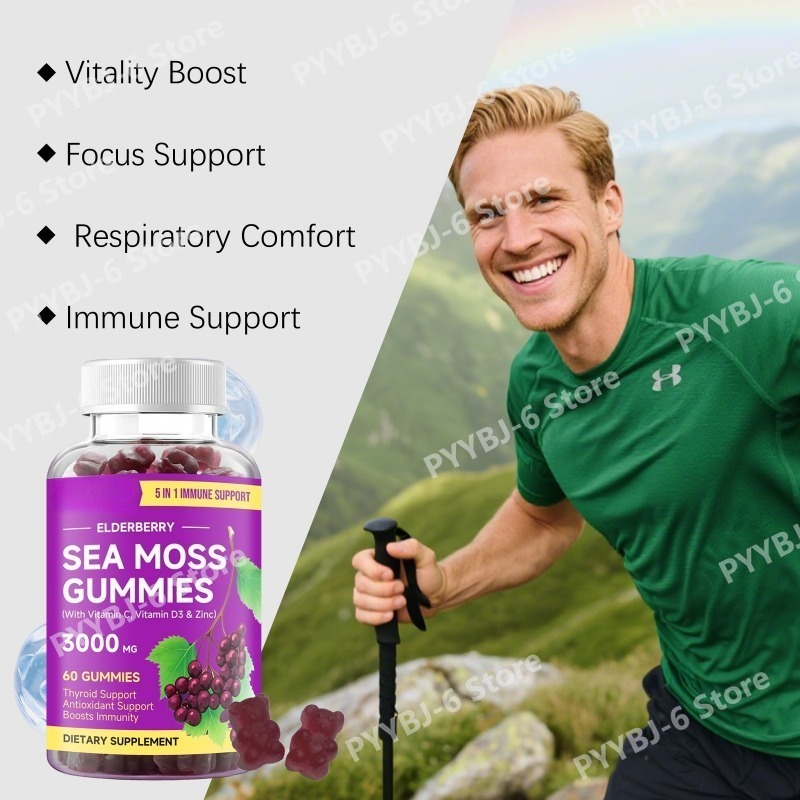 Elderberry Sea Moss Gummies wi - Hair Care Wella 评论和价格