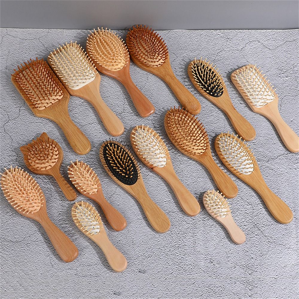 Professional Air Cushion Wood  - Bamboo Hair Brush 评论和价格