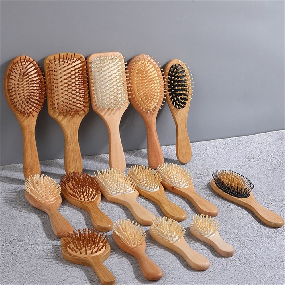 Professional Air Cushion Wood  - Bamboo Hair Brush 评论和价格