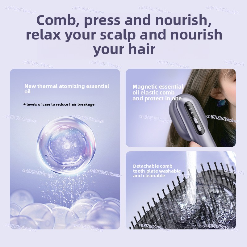 Electric Scalp Massage Comb, E - Hair Care Essential Oil Atomizing 评论和价格