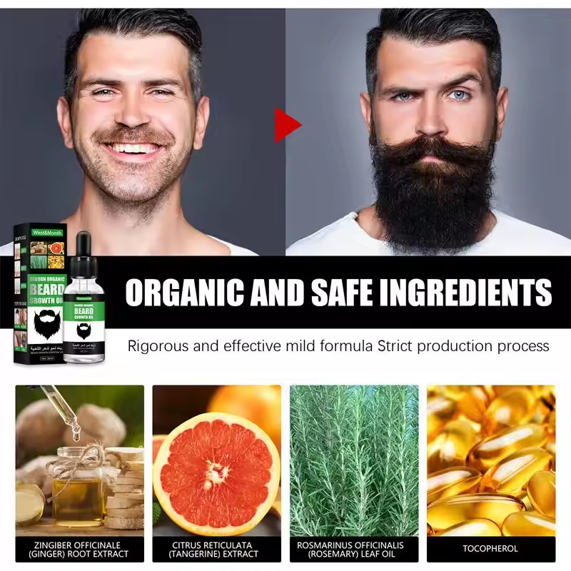 Fast Natural Mature Men Beard  - Hair Care Natural Products 评论和价格
