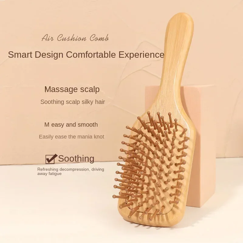 Premium Wooden Bamboo Scalp Ma - Bamboo Hair Brush 评论和价格