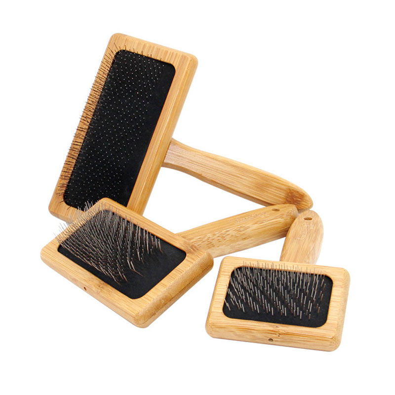 Pet Dog Brush Bamboo Comb Shed - Bamboo Hair Brush 评论和价格