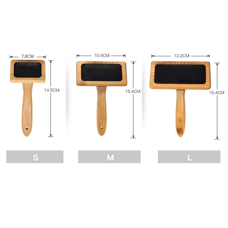 Pet Dog Brush Bamboo Comb Shed - Bamboo Hair Brush 评论和价格
