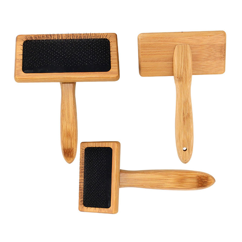 Pet Dog Brush Bamboo Comb Shed - Bamboo Hair Brush 评论和价格