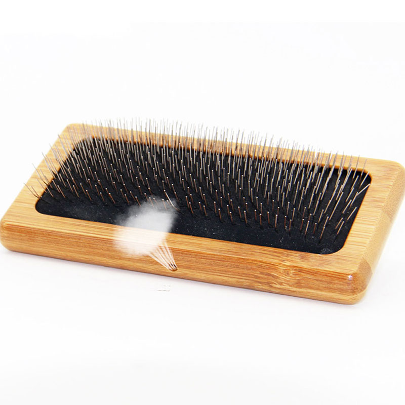 Pet Dog Brush Bamboo Comb Shed - Bamboo Hair Brush 评论和价格